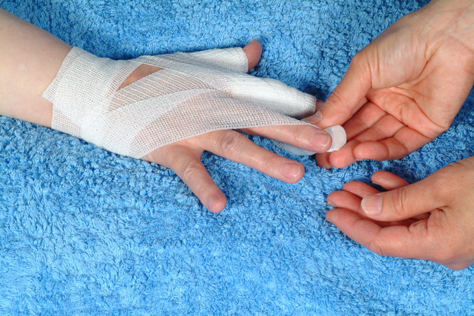 Bandaging Hand